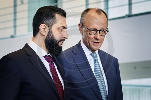 Pressekonferenz Friedrich Merz und Ahmed al Sharaa