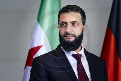 Pressekonferenz Friedrich Merz und Ahmed al Sharaa