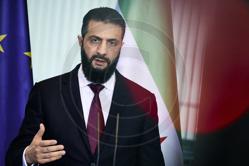 Pressekonferenz Friedrich Merz und Ahmed al Sharaa