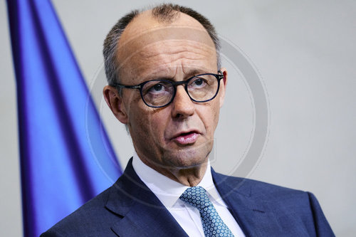 Pressekonferenz Friedrich Merz und Ahmed al Sharaa