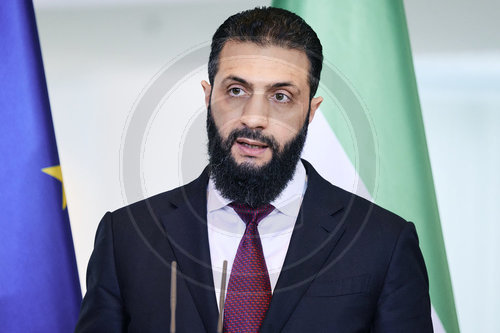 Pressekonferenz Friedrich Merz und Ahmed al Sharaa