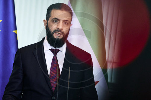 Pressekonferenz Friedrich Merz und Ahmed al Sharaa