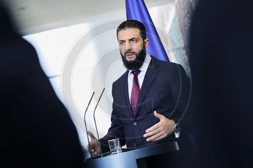 Pressekonferenz Friedrich Merz und Ahmed al Sharaa