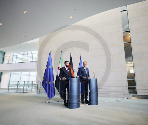 Pressekonferenz Friedrich Merz und Ahmed al Sharaa