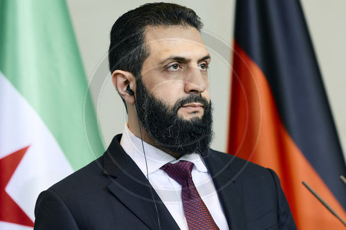 Pressekonferenz Friedrich Merz und Ahmed al Sharaa