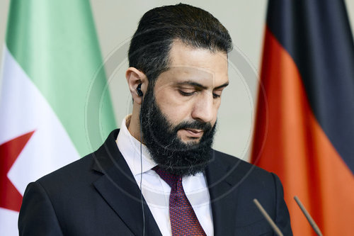 Pressekonferenz Friedrich Merz und Ahmed al Sharaa