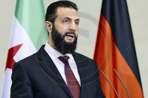 Pressekonferenz Friedrich Merz und Ahmed al Sharaa