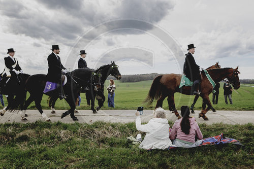 Osterreiter in der Oberlausitz
