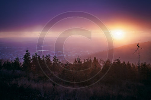 Sonnenaufgang in Thueringen