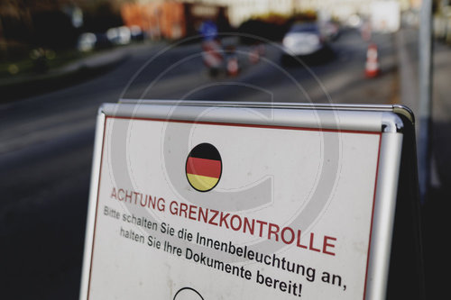 Grenzkontrolle an der deutsch-polnischen Grenze