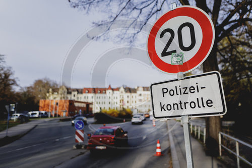 Grenzkontrolle an der deutsch-polnischen Grenze