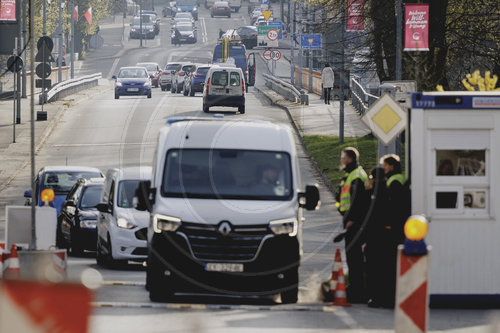 Grenzkontrolle an der deutsch-polnischen Grenze