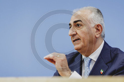 Pressekonferenz mit Reza Pahlavi