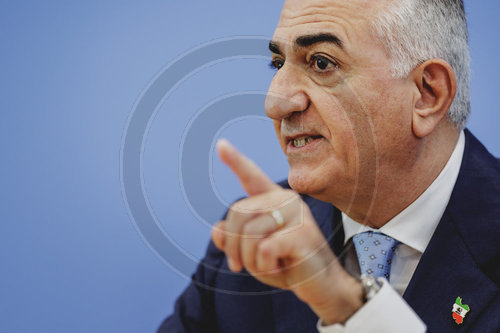 Pressekonferenz mit Reza Pahlavi