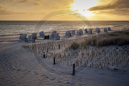 Sonnenaufang am Strand von Prerow