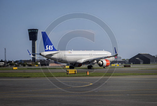 Flugzeuge auf dem Flughafen von Kopenhagen